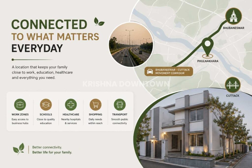 Phulnakhara location near Bhubaneswar and Cuttack for family homes