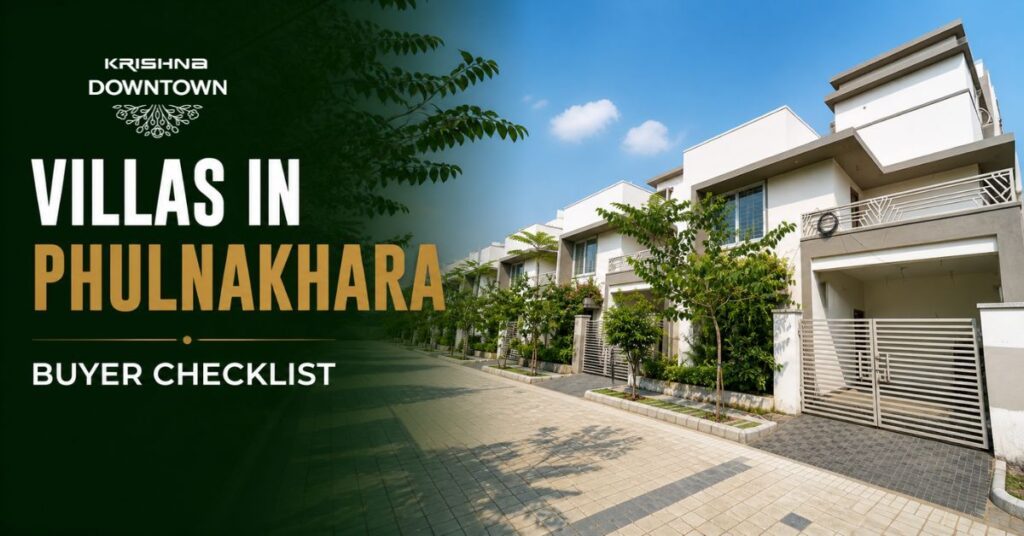 Family reviewing villas in Phulnakhara before shortlisting a gated community project